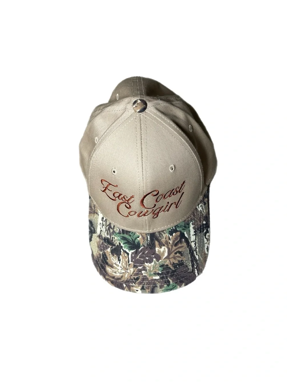 NWOT: Shop Homewerk Embroidered Camo “East Coast Cowgirl” Hat